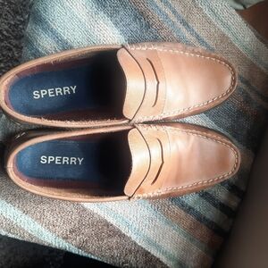 Sperry Men's Tan Leather Penny Loafers